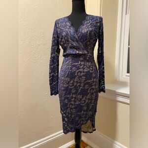 AX Paris lace asymmetrical hem dress